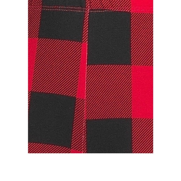 Buffalo Plaid Holiday Spirit on my leggings Look in my closet for others - Picture 2 of 4